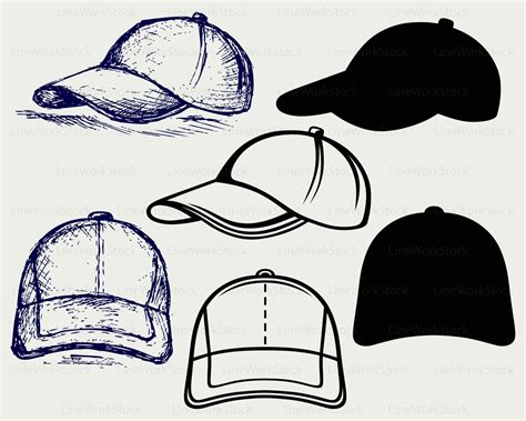 Baseball Hats Clip Art