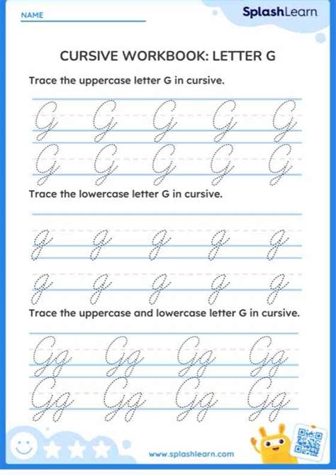 Cursive Workbook: Letter G