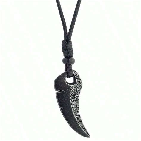 METRO JEWELRY Men's Black Ion Plated Stainless Steel Shark Tooth ...