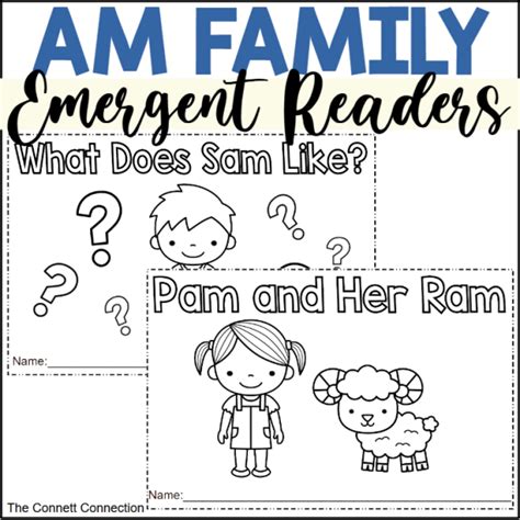 AM Word Family Emergent Readers | Made By Teachers