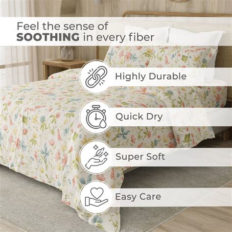 Buy LAYERS Zen 225TC Floral Print 3Pcs King Bedsheet Set from Layers at ...