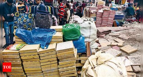 Chaos takes centre stage as part of Delhi's Central Market goes under ...