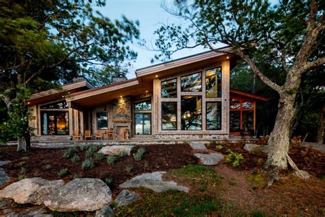modern rustic lake house plans