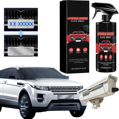 Finzatik 120ML Invisible Licence Plate Sprayer, Invisible Number Plate ...