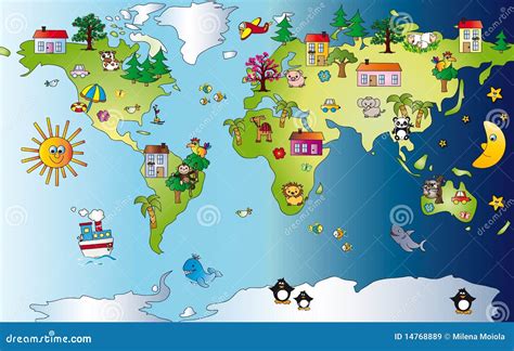 World Map Clipart For Kids