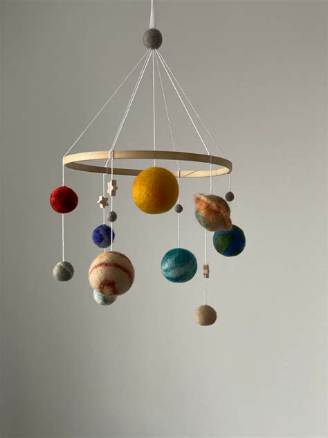 Solar System Mobile Etsy Space Girl Baby Mobile, Felt Solar System