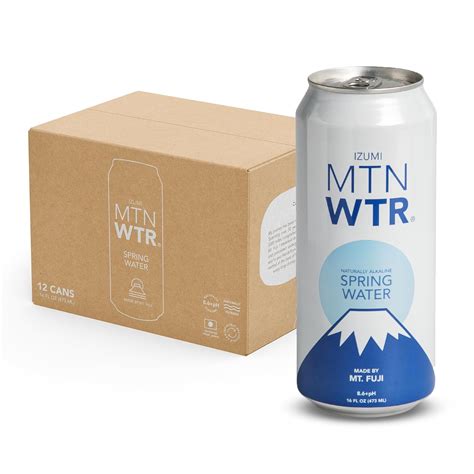 Amazon.com: MTN WTR Naturally Alkaline Spring Water | Made by Mt. Fuji ...