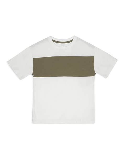 Buy Solid Block T-Shirt at Marks & Spencer
