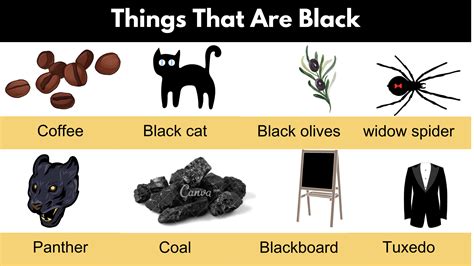 List of Things That Are Black in Color | PDF - GrammarVocab