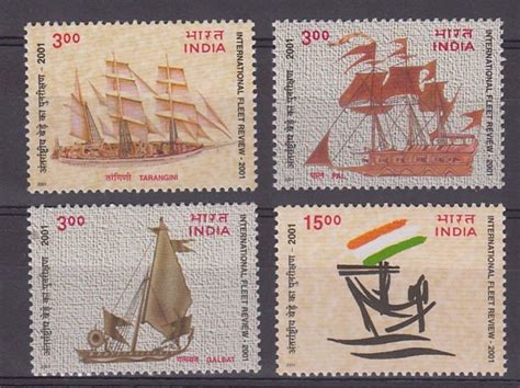 India 2001 Maritime Heritage Ships Transport International Fleet Review ...