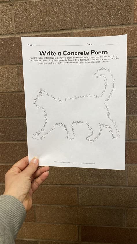 How To Write Concrete Poems: Examples and Templates - Jelettay.com