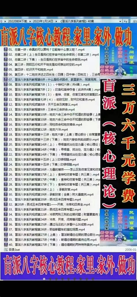 梁湘润-八字传承班大全集 - 视频 - 收藏爱好者