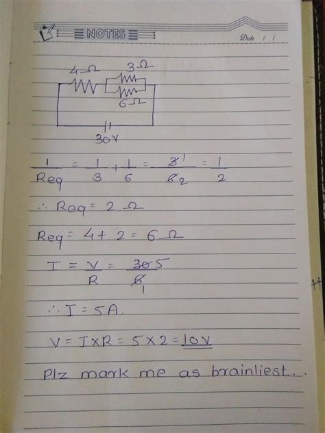 A parallel arrangement of 3 and 6 ohm resistors is placed in series ...