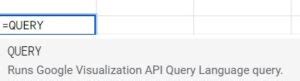 Image result for Query Google Sheets Functions