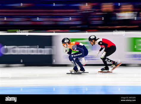 EMONS Friso NED leads SELLIER Diane POL in the mens relay during the ...