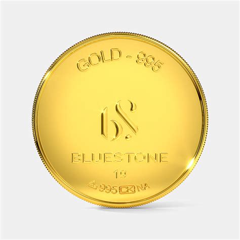 1 gram 24 KT Gold Coin | BlueStone.com