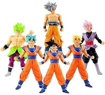 RVM Toys Anime Dragon Z Ball Super Saiyan Set of 6 Action Figure Goku ...