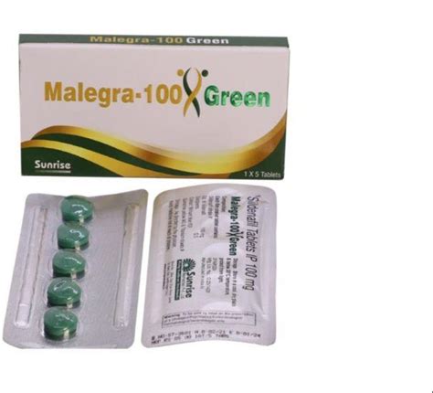 Malegra 100mg Green Tablets Exporter from Nagpur