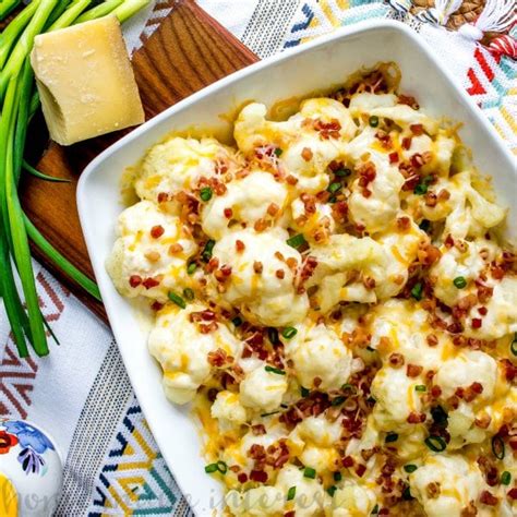 Low Carb Loaded Cauliflower Bake - Home. Made. Interest.