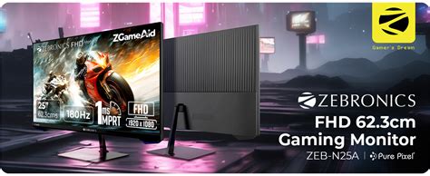 ZEBRONICS N25A 25"(62.3 cm) Gaming Monitor, FHD 1920x1080, IPS ...