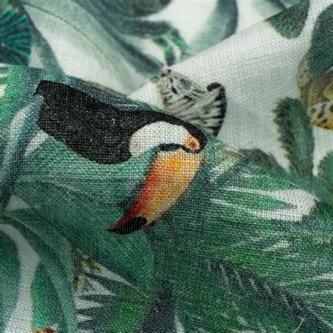 Animal Kingdom Digital Print Premium Swiss Linen Fabric – Fabcurate