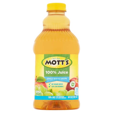 Mott's Apple White Grape 100% Juice, 64 fl oz - Fairway