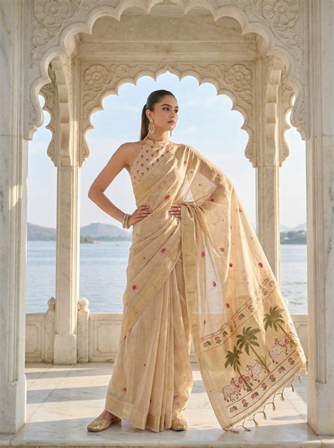 Buy Pure Jamdani Cotton Sarees Online At Yuvani Vesture