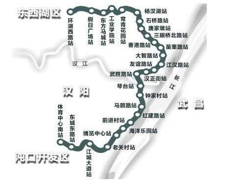 武汉市地铁6号线线路图及站点分布 改线绕行月湖-闽南网