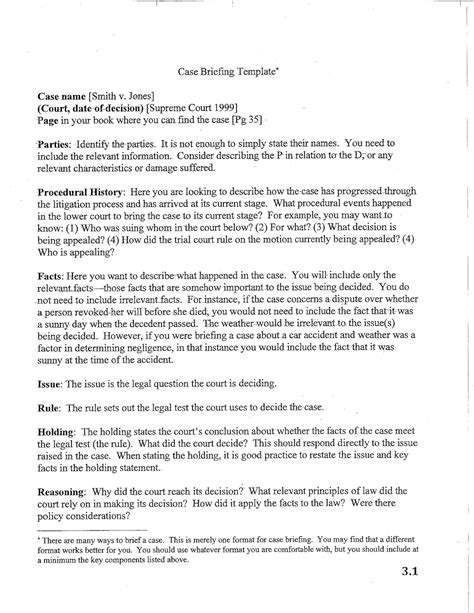 Case briefing outline - CIV-100 - Studocu