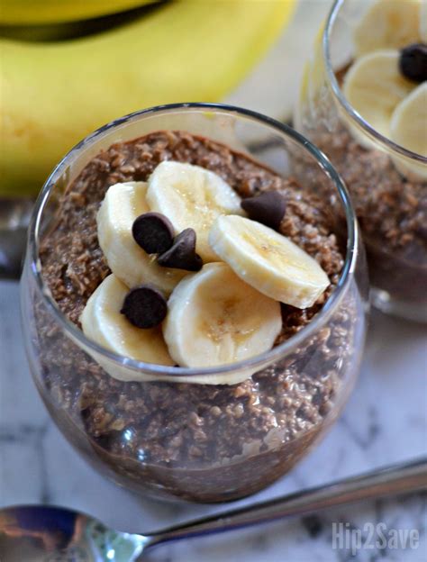 Banana Cocoa Overnight Oats | Hip2Save