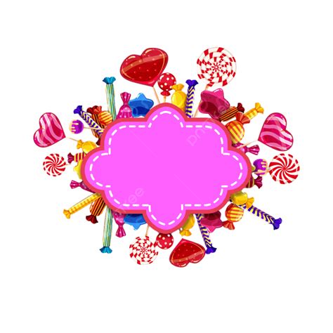 Candy Shop Sweet Vector Design Images, Candy Sweet Shop Background Set ...