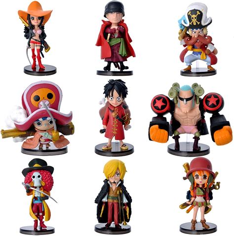 9 Piece One Piece Figurine Luffy Sanji Roronoa Zoro Nami | Desertcart INDIA