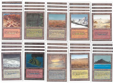 Magic the Gathering Unlimited Dual Land PLAYSET (40 duals, 4 of each ...