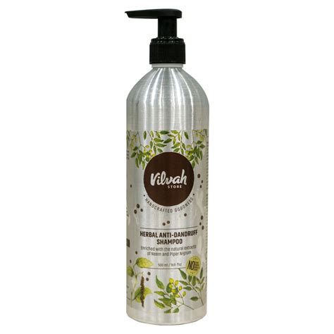 Buy Vilvah Herbal Anti Dandruff Shampoo With Neem, Black Pepper & Amla ...