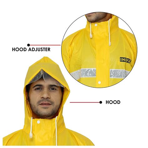 The Clownfish Rain Coat for Men Waterproof for Bike with Hood and ...
