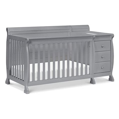Huanghun Kalani 4-in-1 Convertible Baby Crib & Changing Table Combo ...
