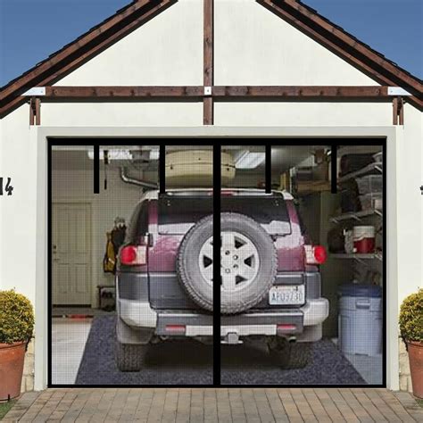 Magnetic Garage Screen Door for 1 Car Garage Doors 8x7FT- Reinforced ...