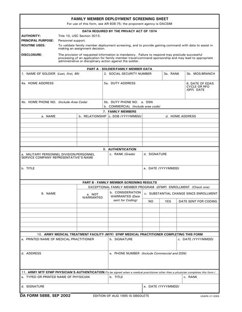 Da Form 5823 - Printable Form 2025