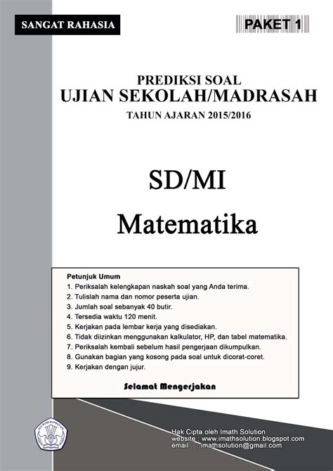 Persiapan Sukses Ujian Madrasah: Panduan Lengkap dan Soal Latihan