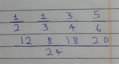 arrange 1/2,1/3,3/4,5/6. in ascending order - Brainly.in