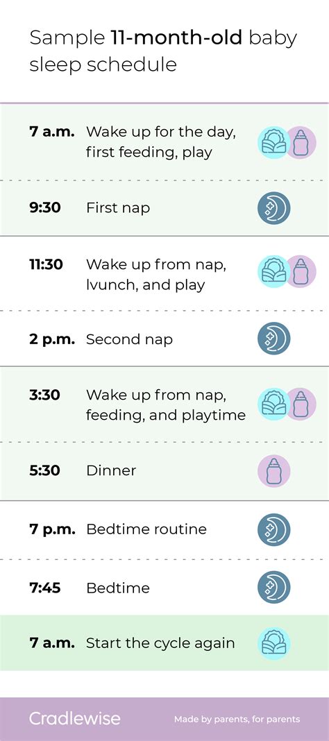 11 month old baby sleep schedule