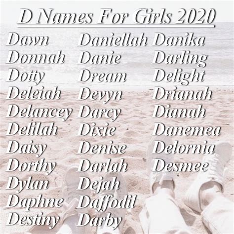 Cute Baby Girl Names Start With D at Estela Roland blog