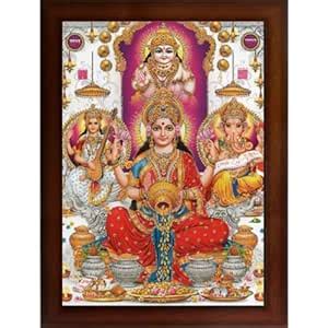 Craft Quest Kuber dev Lakshmi mata with Ganesh ji and Saraswati maa ...