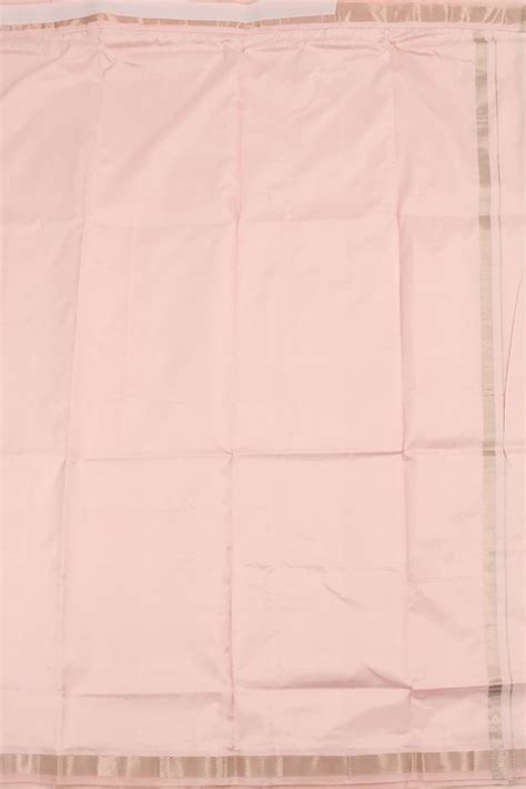 Pastel Pink Kanchipuram Silk Dhoti 10059815 – Avishya.com
