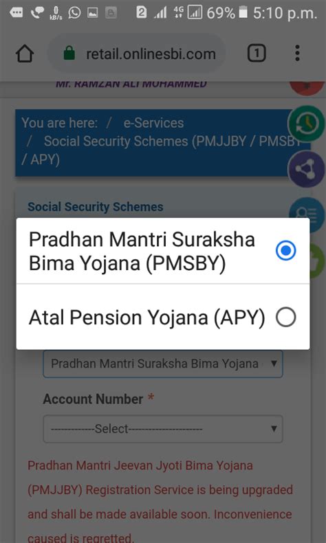 How to Activate/Apply Pradhan Manthri Bhemm Yojana and Atal Pension ...