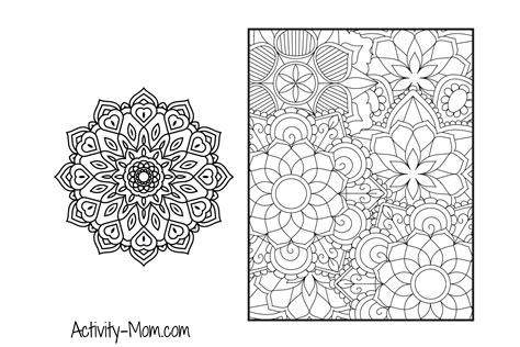 Mandala Coloring Pages (free printable) - The Activity Mom