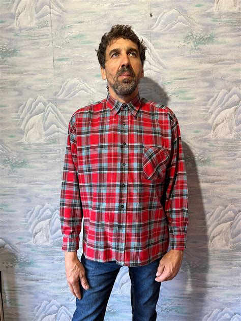 Red Plaid Shirts For Men