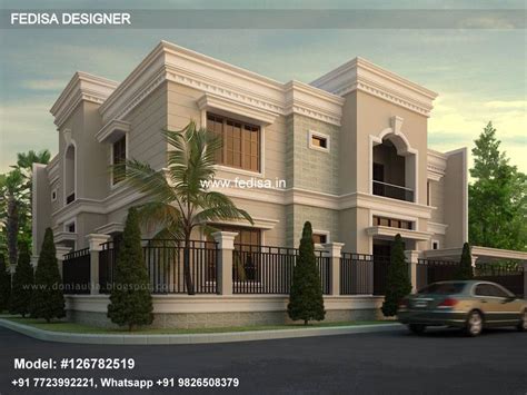 L Shaped House Design Mediterranean Style Living Room Double Storey ...