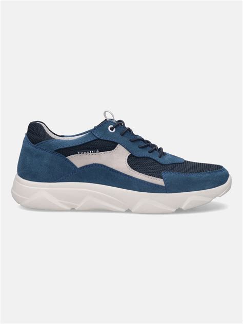 bugatti Blue & Dark Blue Sneakers – bugatti Shoes India