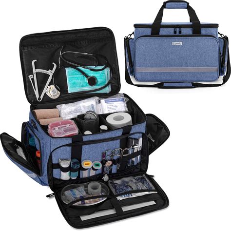 CURMIO Nurse Bag, Medical Bag Clinical Bag with Inner Dividers and No ...